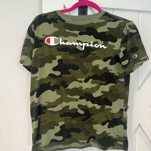Champion Kids Camo Tee - Olive and Black